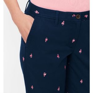 Talbots RELAXED CHINOS - EMBROIDERED FLAMINGO